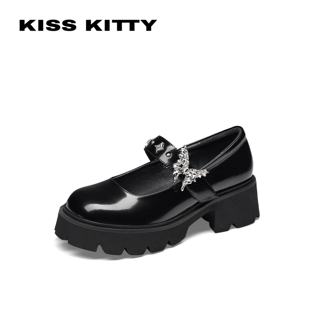 KISSKITTY液态蝴蝶玛丽珍单鞋SA43514-38