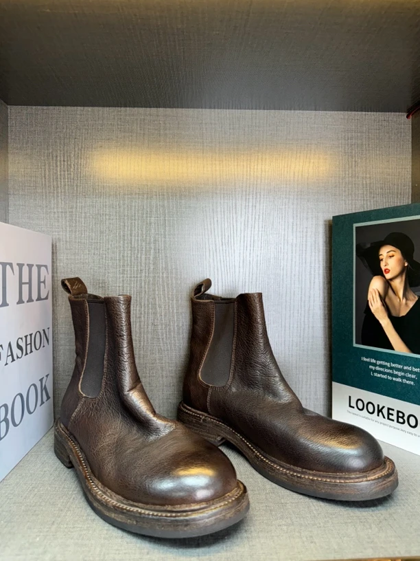 GUIDI&GD 【断码捡漏】水洗马皮真皮大底一脚蹬设计复古做旧