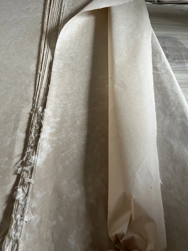 八尺整张书法作品参展纸手工麻纸国画参展作品纸