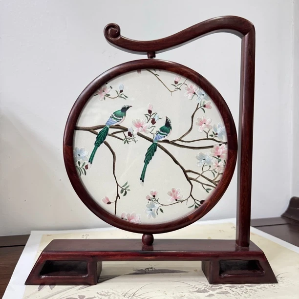 纯手工双面绣桌面装饰工艺品