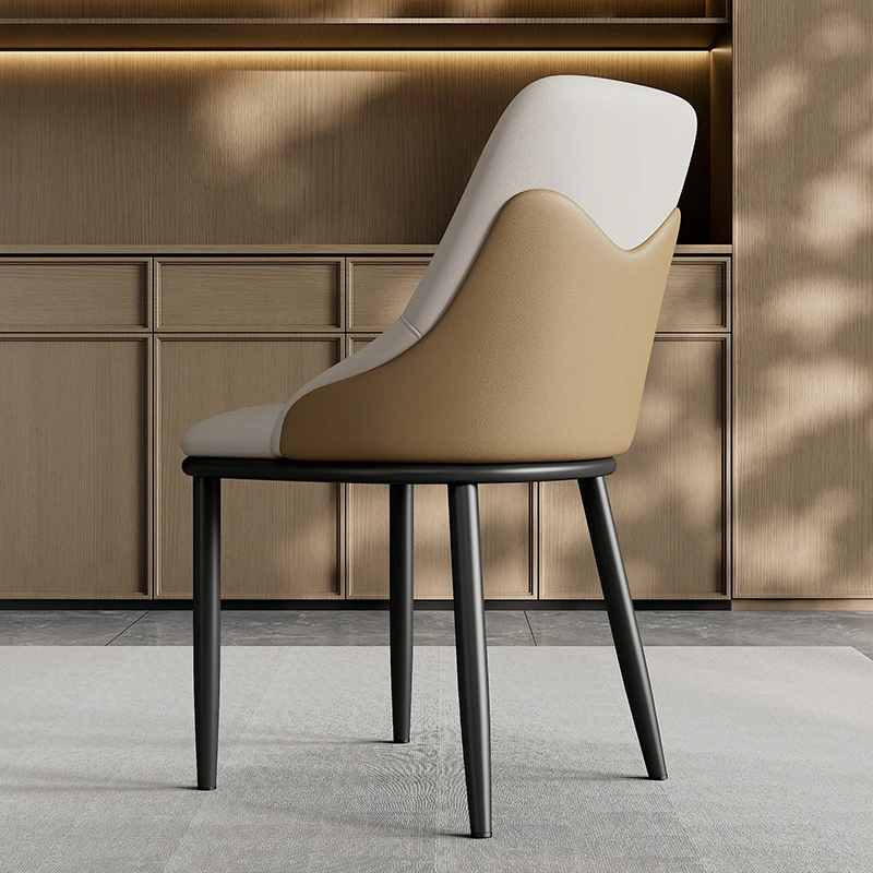 轻奢餐椅家用高级感酒店餐厅客房接待洽谈椅现代简约软包网红椅子