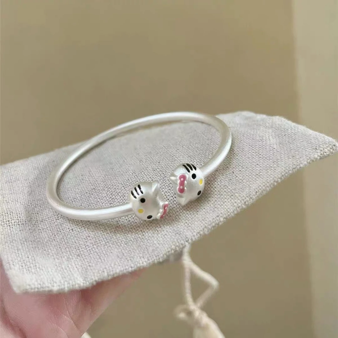 铜合金手镯 【新人福利】梅姐饰品 2398 可爱甜美kt开口手镯