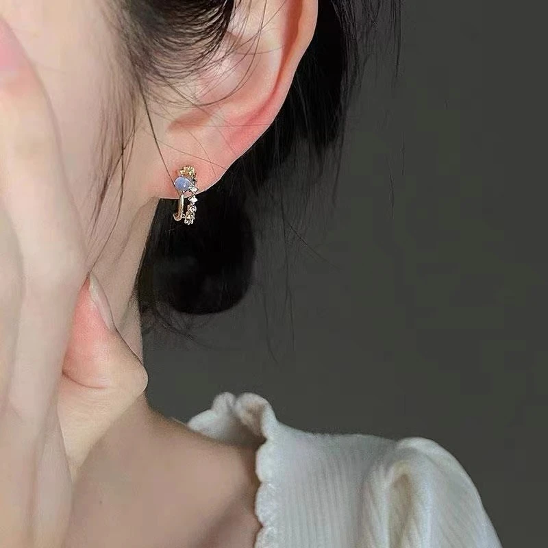 铜合金耳饰 金色C全时尚气质轻奢精致优雅a-103