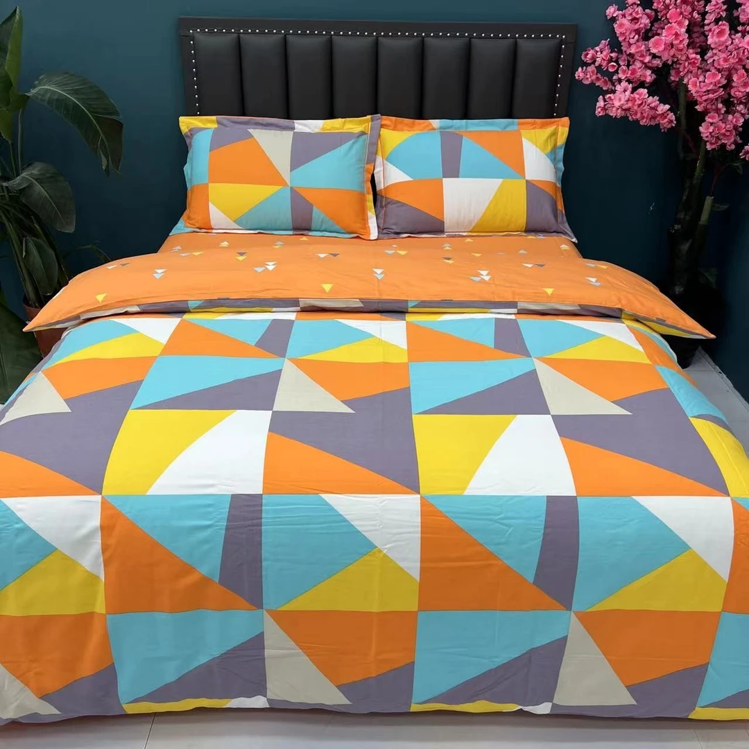 【小明】新款加厚四季款纯棉 几何偶遇时光 床品四件套