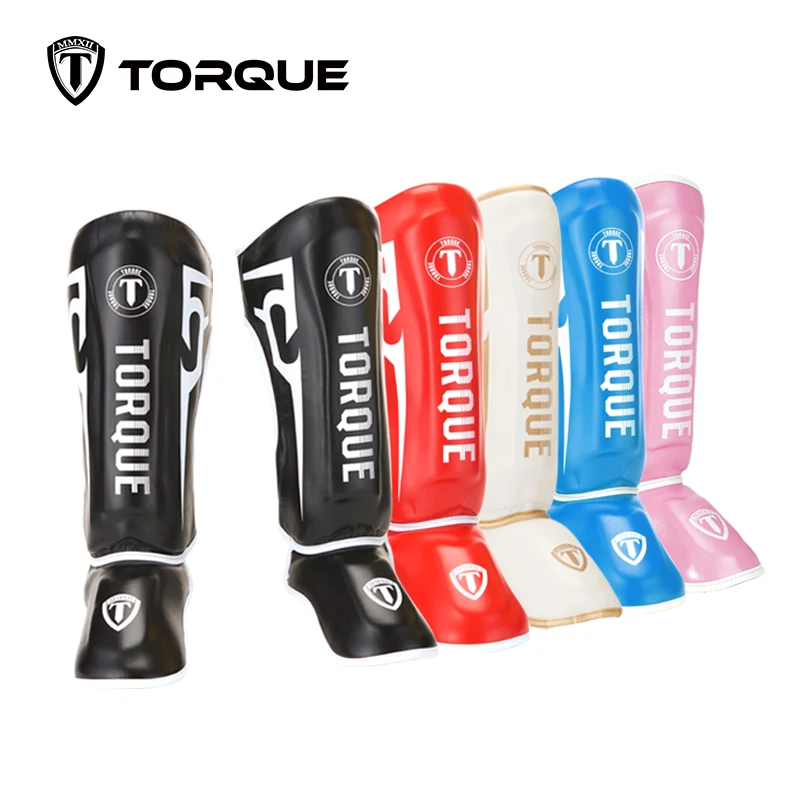 torque拳击儿童护腿站立护径护小腿踢沙袋散打格斗训练护具连脚