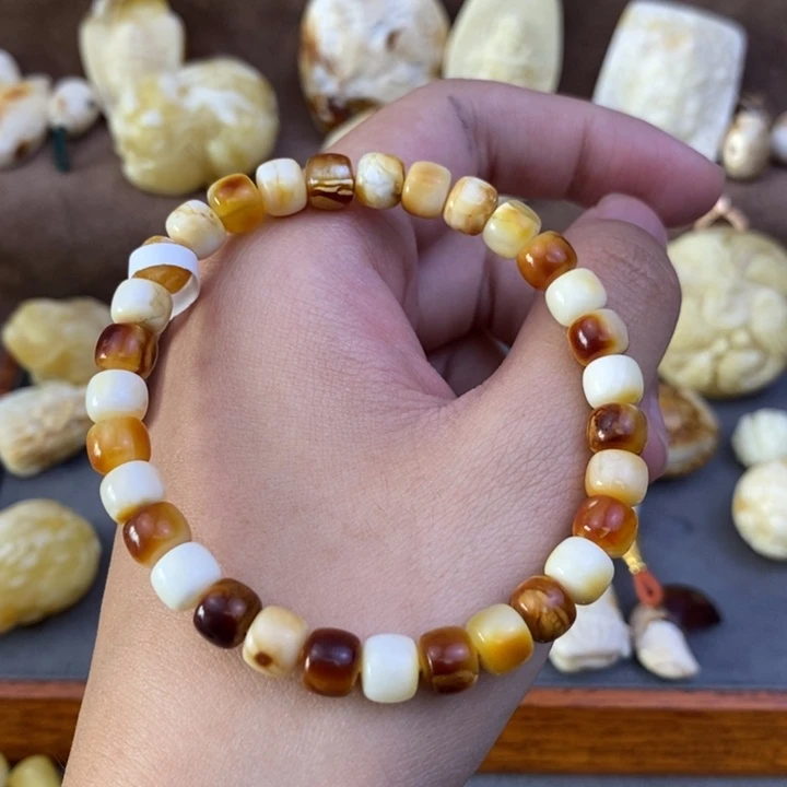 琥珀裸石未镶嵌7单圈u38