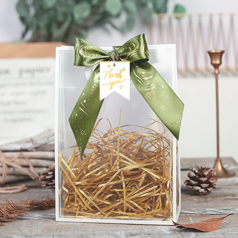 精致透明礼品袋小号高级感送老师伴手礼手提袋礼物包装袋闺蜜朋友