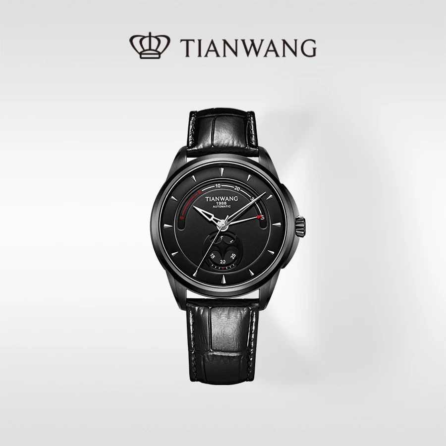 天王表X-MAN系列男士手表商场同款经典潮流自动机械国表黑盘51167