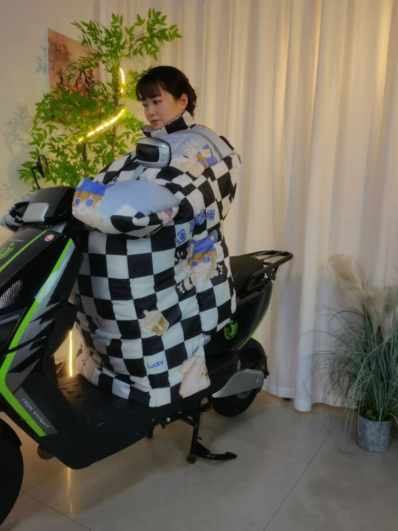 夜间反光【内搭被+加长护脖+加大护肩】电动车挡风被加厚防水冬季