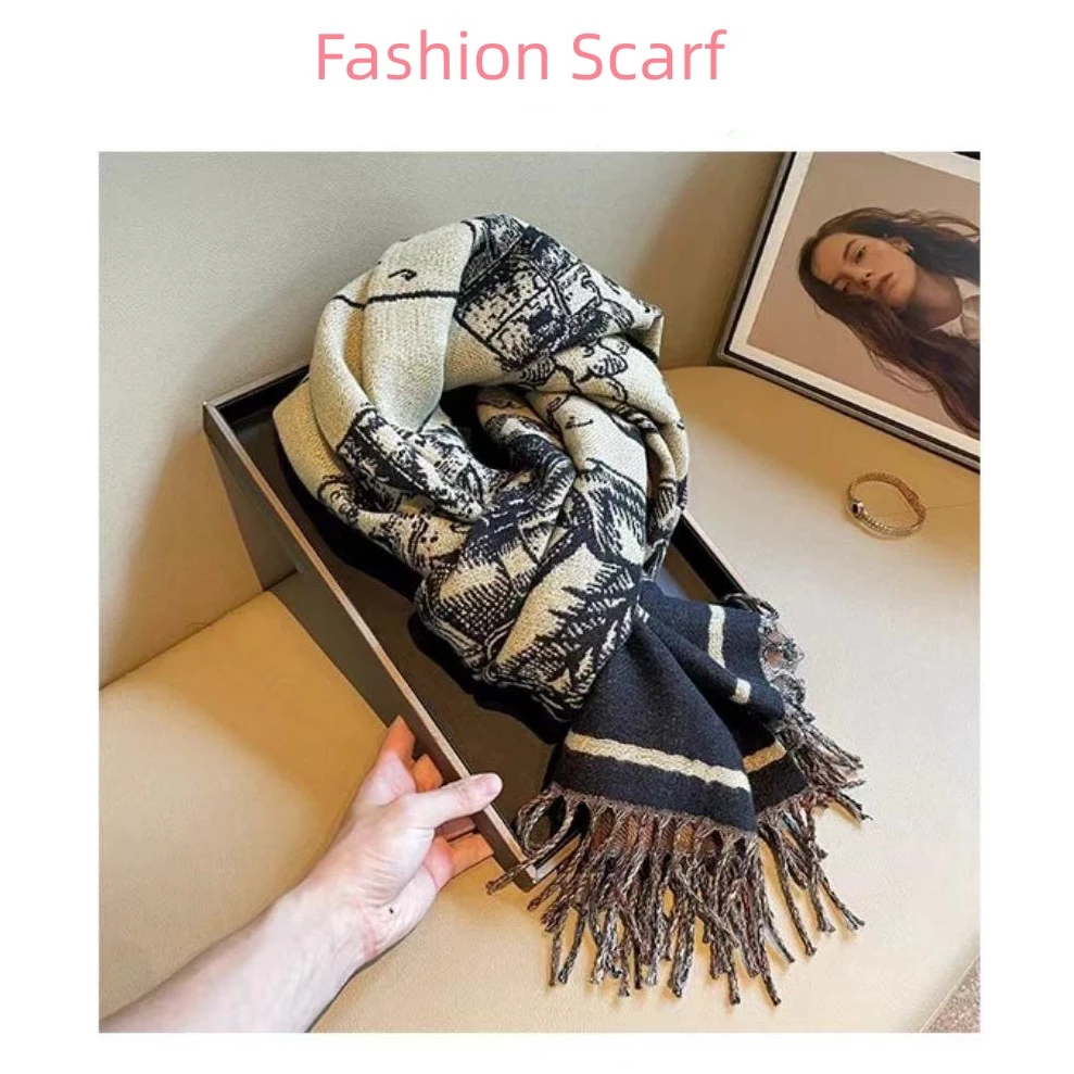 秋冬新款围巾秋冬保暖男女通用披肩围脖