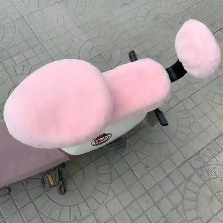 【星】冬季电动车坐垫套加绒保暖通用加厚电瓶车座垫