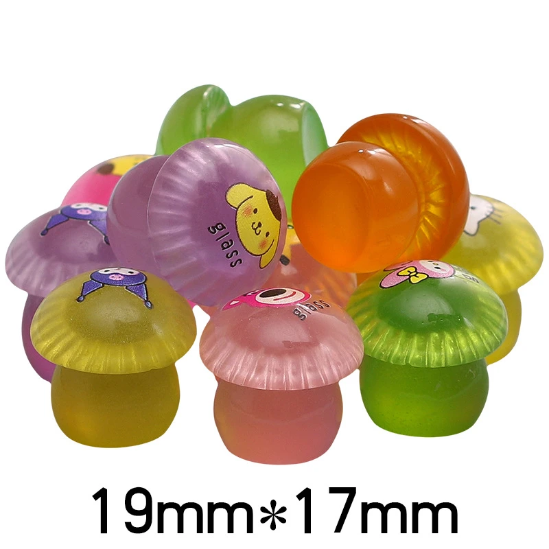 夜光蘑菇儿童乐园夜光树脂摆件迷你玩具跨境小礼品批发饰品