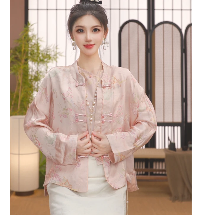 【粉海棠】2024春夏新款上衣提花外套FB24091705