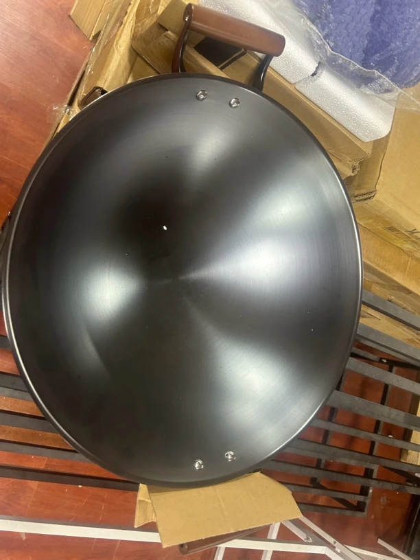 新疆包邮特价双耳炒锅38厘米42厘米