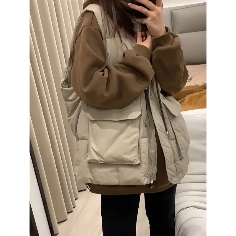 2024秋冬新款羽绒马甲女韩版休闲百搭坎肩轻薄外穿背心马夹外套潮