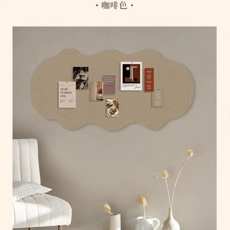 异形毛毡照片墙门挂包架墙面装饰粘板贴墙展示板留言板毛毡ins风