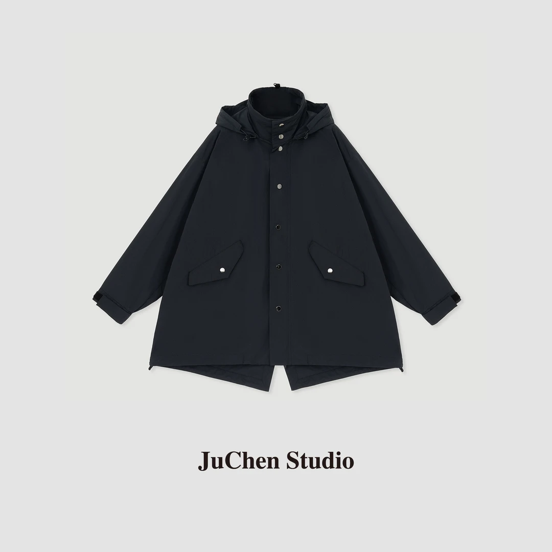 多种户外穿搭场景 三醋酸舒柔特改良廓形短风衣外套FW011932
