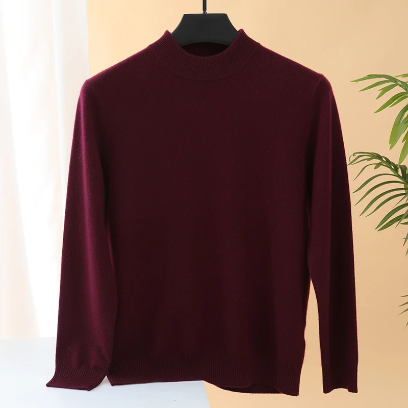 轻奢品baby小山羊绒半高领打底衫