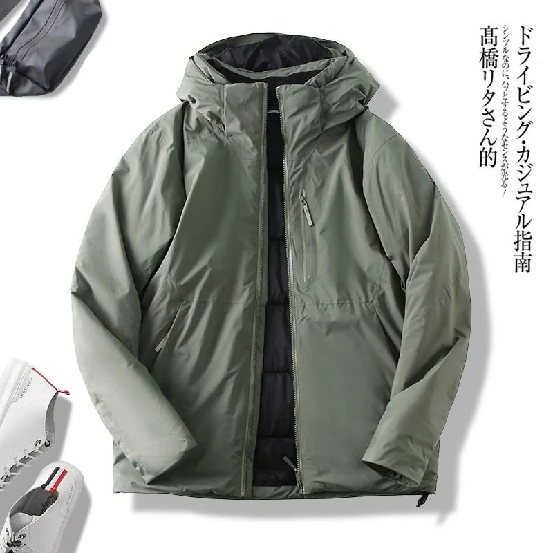 清货！中空保暖纤维！炒鸡保暖！户外三防面料！冬季男士连帽棉服