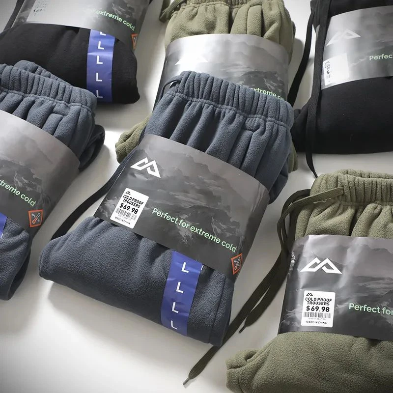 行走的大暖炉！摇粒绒+仿羊羔绒内里！冬季男士加绒加厚卫裤长裤