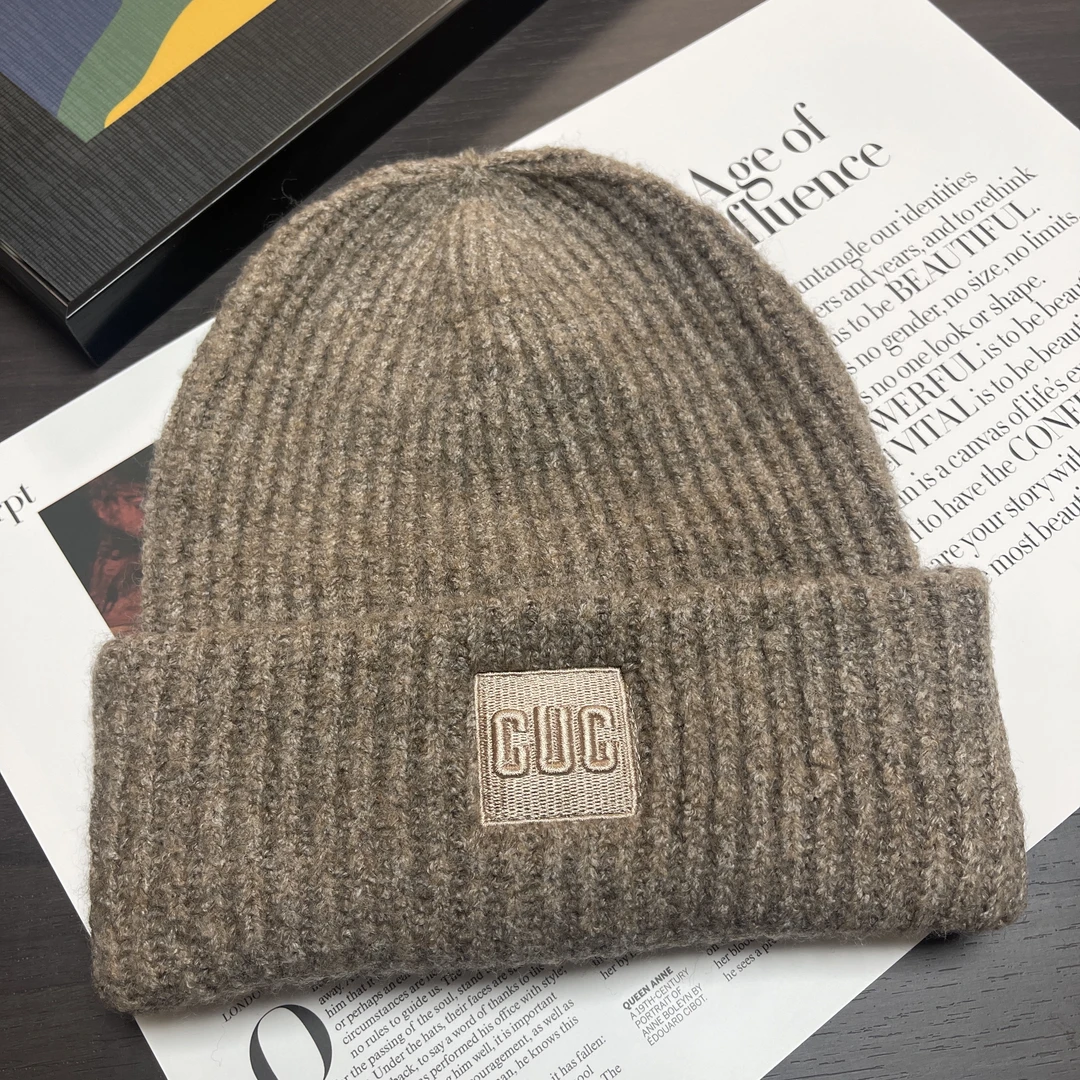 23新款时尚ins休闲百搭针织帽子女秋冬季纯色保暖堆堆冷帽显脸小