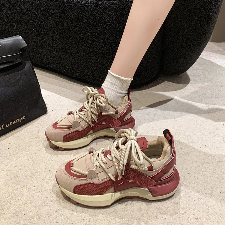 【香奈奢品】PEIFUMAN老爹鞋女2023厚底阿甘鞋轻便运动鞋女鞋9917