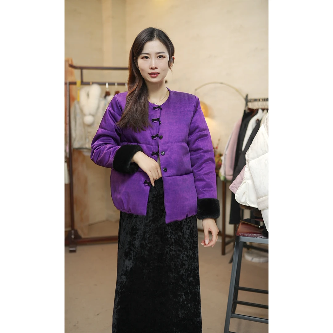 【凤锦华年】冬季加棉加厚新中式国风保暖加厚气质秋冬外套女