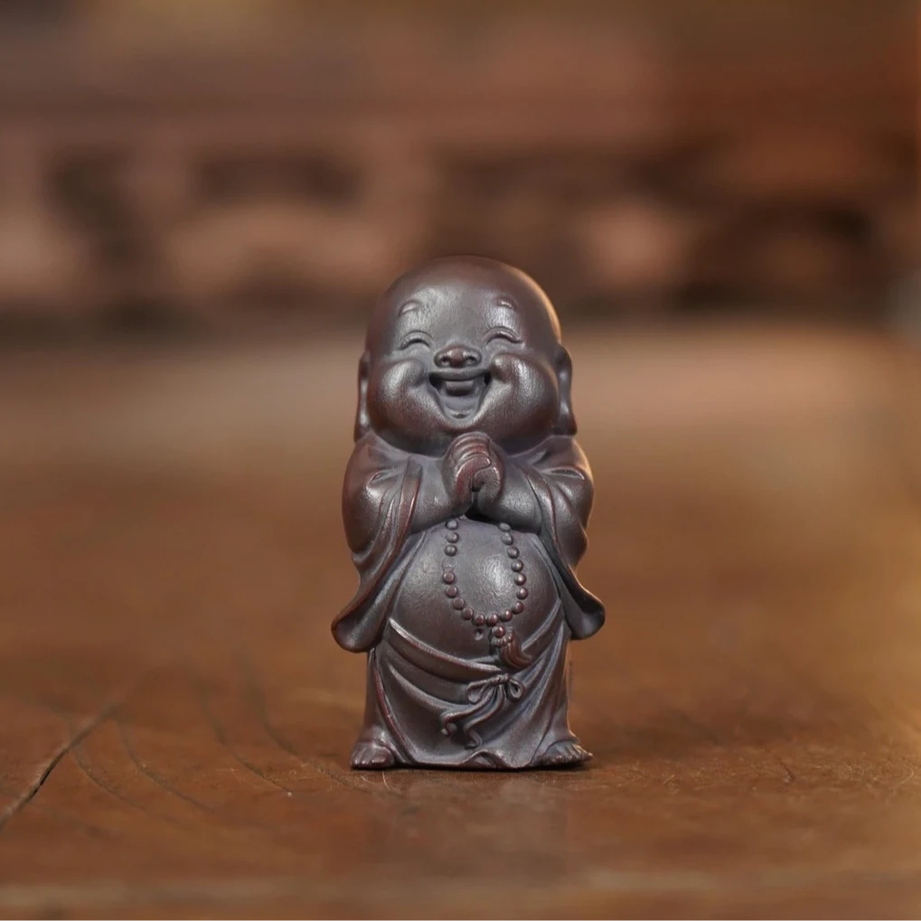 [WK]-宜兴原矿茶宠石红祈福和尚