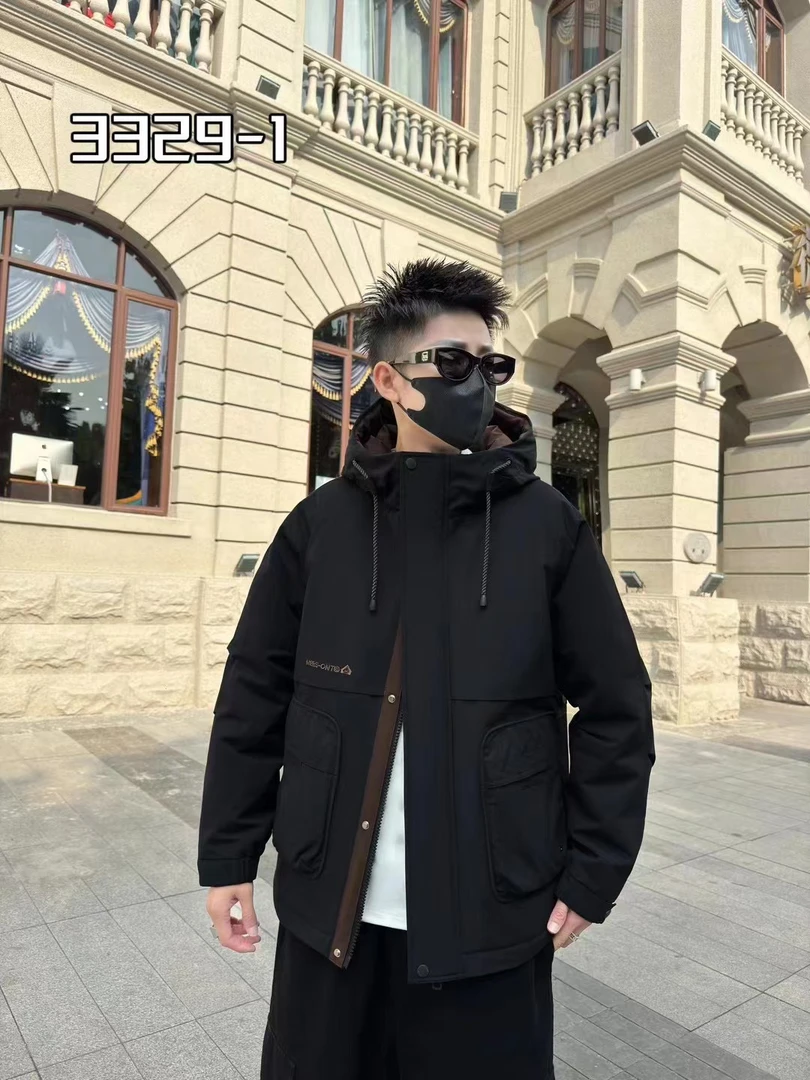 【诚哥男装】3329 情侣工装连帽夹克户外休闲冬季