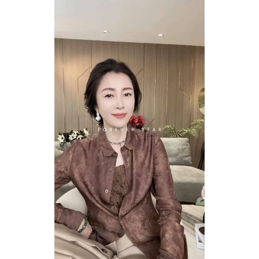 VV&AA 【时光】时尚气质休闲百搭气质复古长袖衬衫 T577