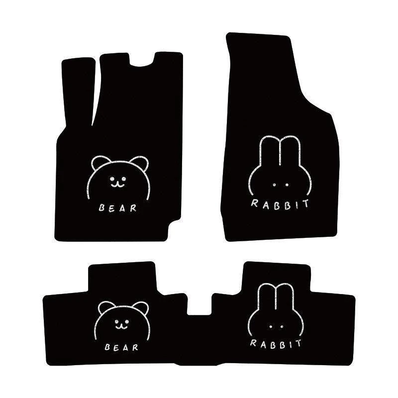 零跑t03脚垫领跑汽车脚垫雪妮丝丝圈女卡通可爱防滑耐磨精准耐脏