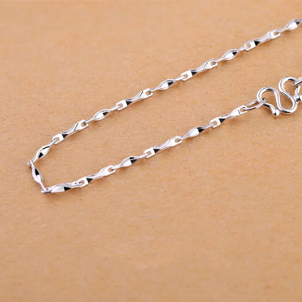 链子足银 999纯银项链女毛衣链挂链无吊坠锁骨链元宝链七夕礼物