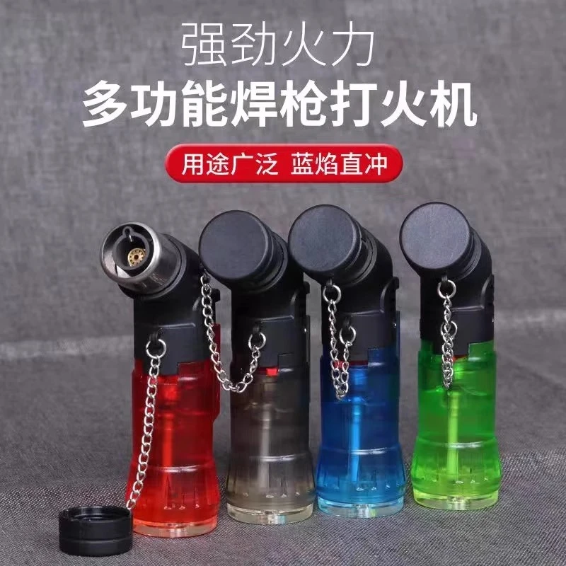 防风充气直冲打火机宝雷弯头高温小焊枪雪茄喷枪艾灸点火器烧塑料