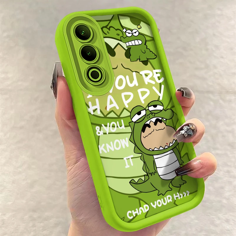 适用一加ace3v手机壳PJF110个性创意彩绘高级防摔全包鳄鱼套小新