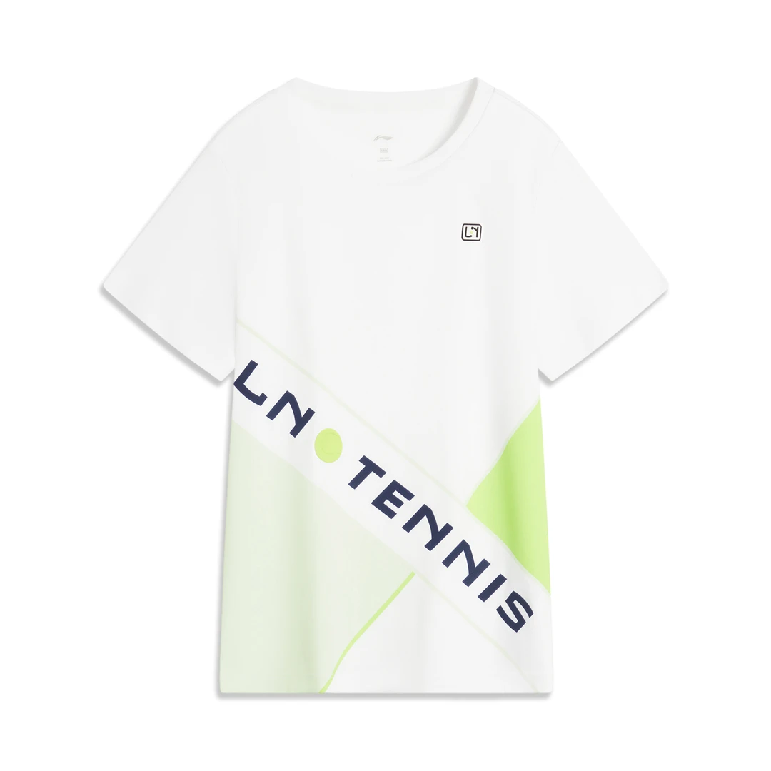 李宁童装 2024年夏季新品男童中大童网球系列纯棉短袖T恤 YTSU041