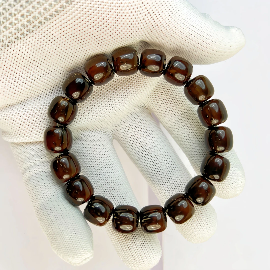 【老型黑金鼠-非染色】保真高端A黑金紫金鼠菩提老型桶珠文玩手串