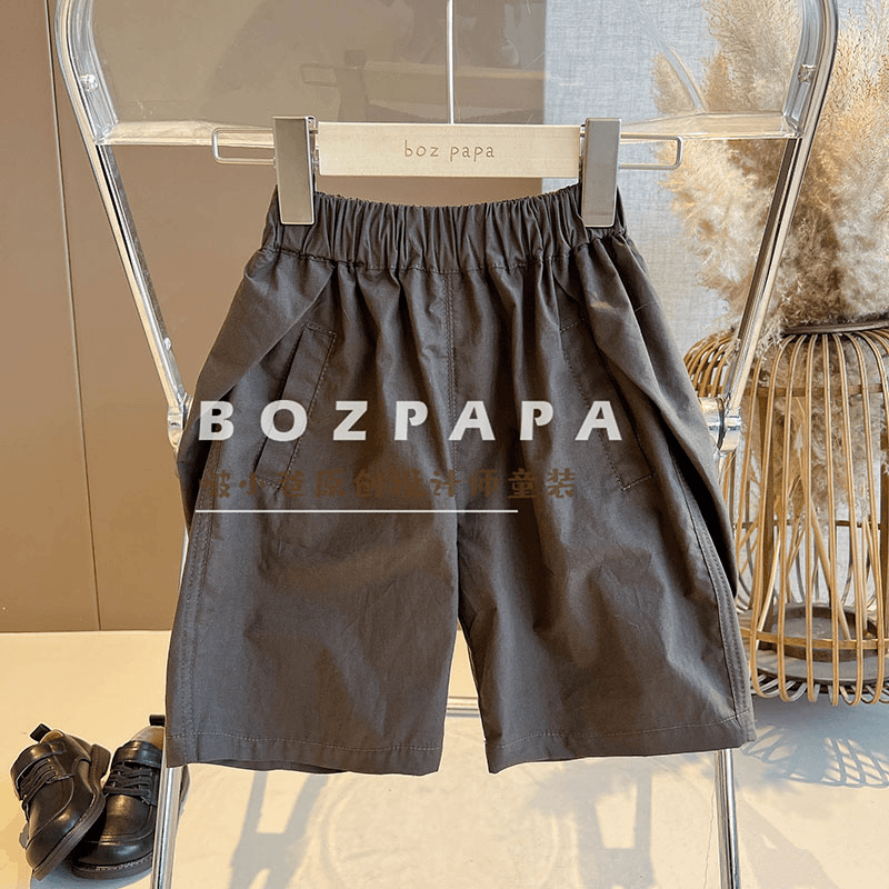 现货【燕尾】儿童韩版2024夏款潮童百搭洋气儿童女宝男宝设计款中裤