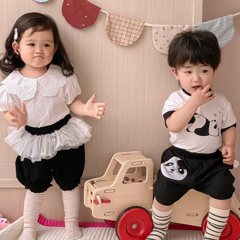 2024婴幼儿网纱压麻短裤YZ23097