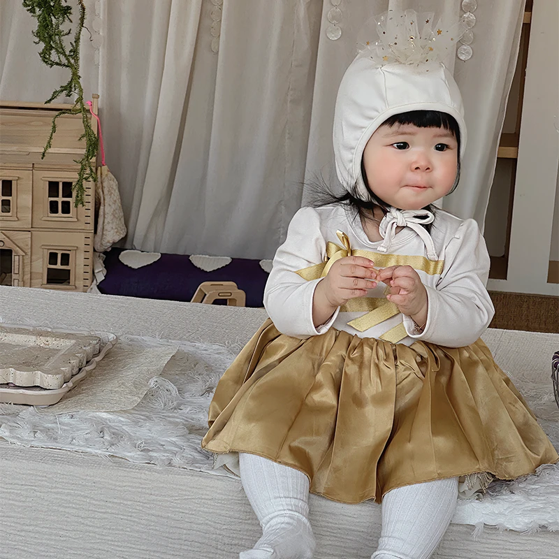 A-2 24婴幼儿蝴蝶结流光公主裙wz81066