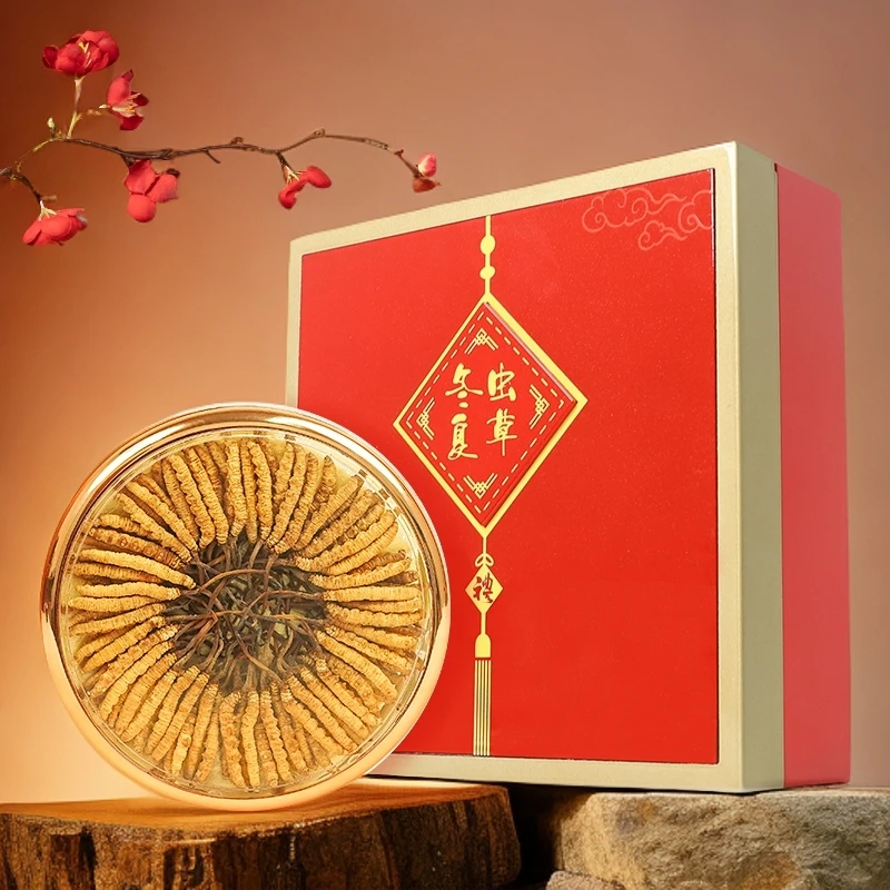 【50根草王福利】冬虫夏草50根足干草王礼盒装高原特产方缘