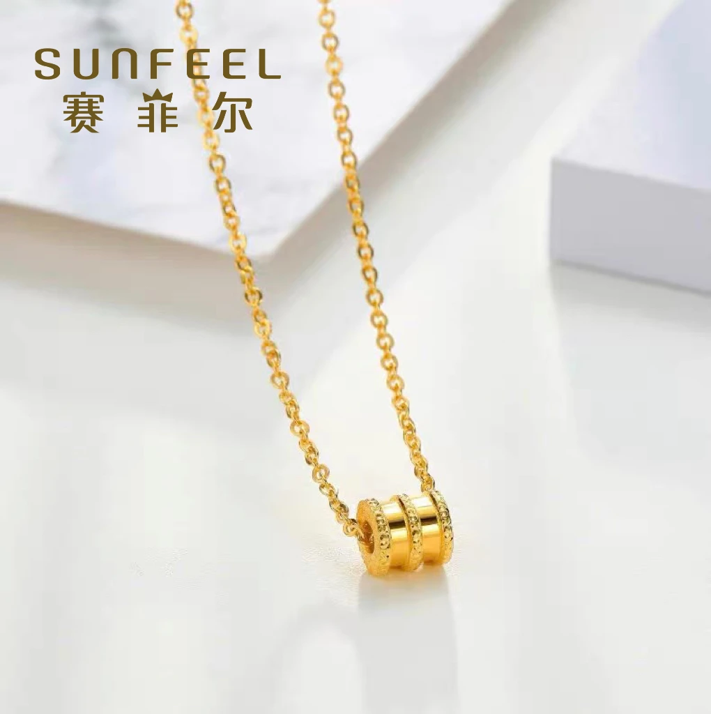SUNFEEL/赛菲尔足金时尚小蛮腰黄金项链JS1026002