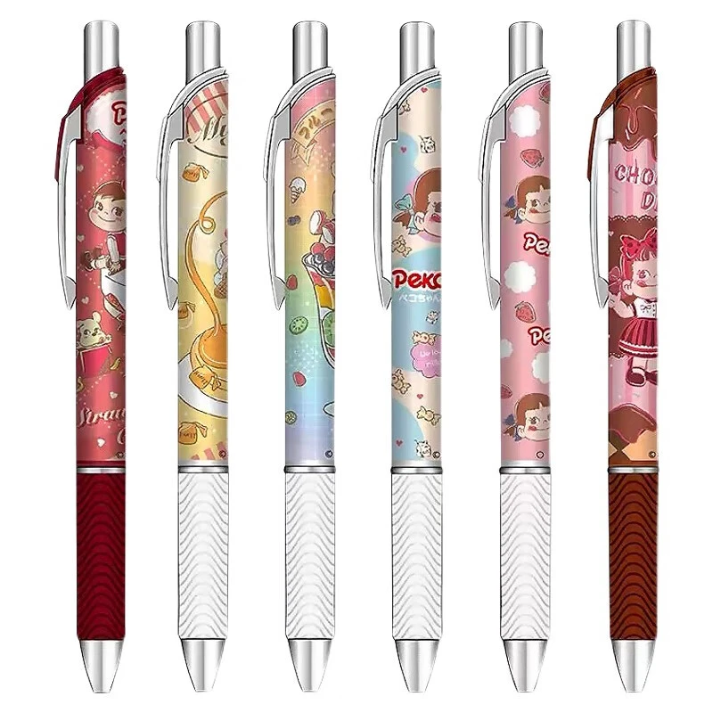 派通（Pentel）中性笔bln75不二家 日本按动速干水笔签字笔0.5