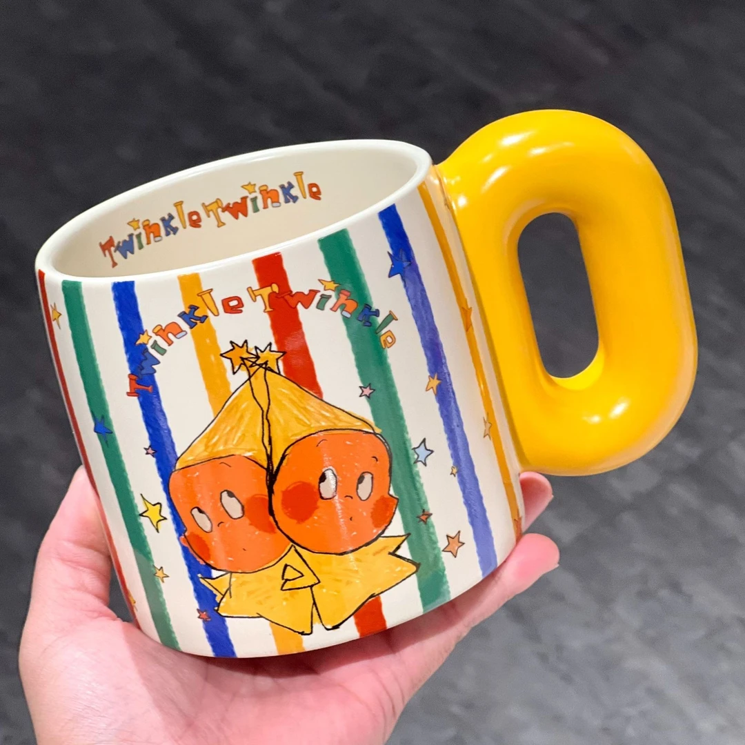 【东泰】星星人联名马克杯好朋友星星人陶瓷胖胖杯牛奶杯家用杯子