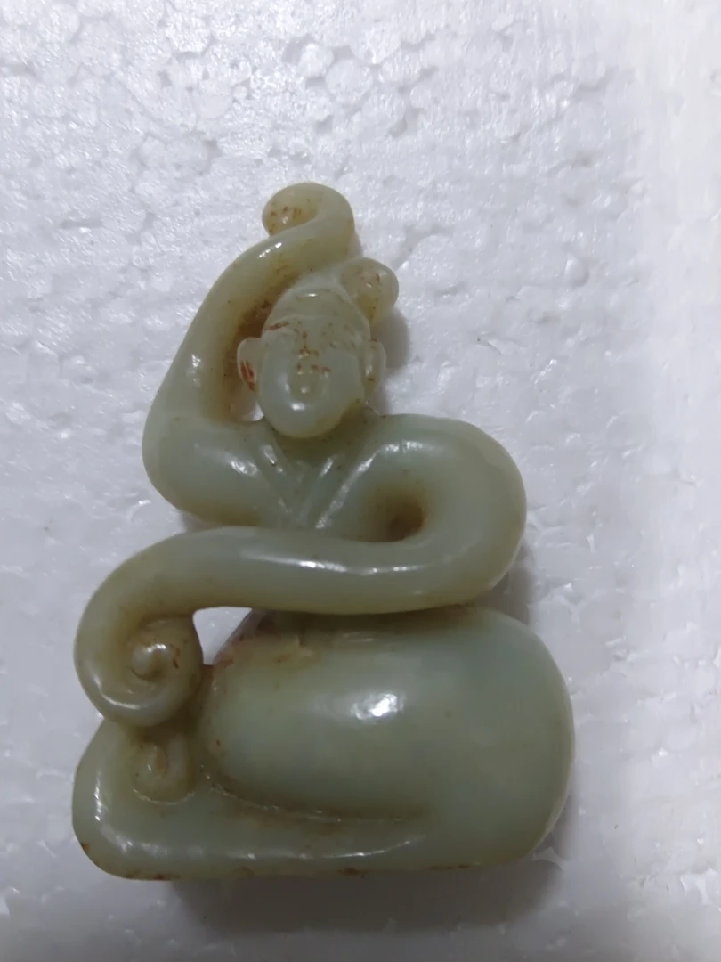 和田玉人物挂件一件
