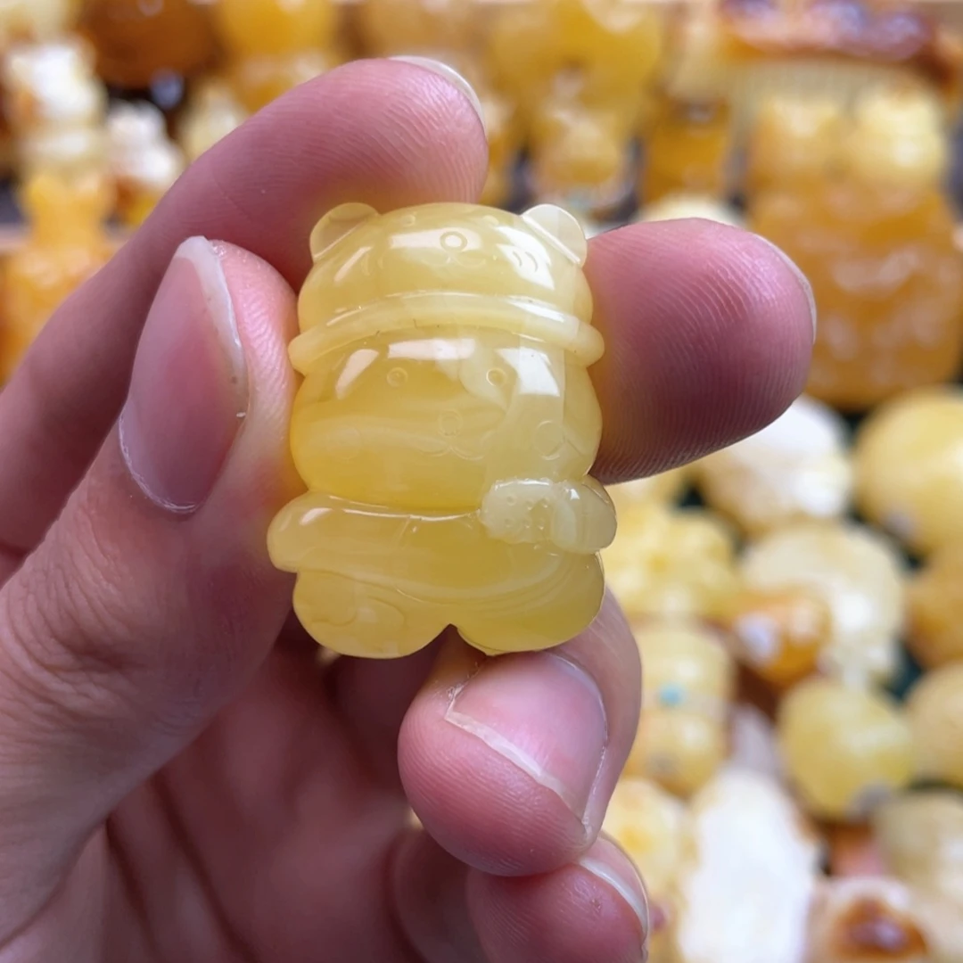 琥珀裸石未镶嵌蜜蜡