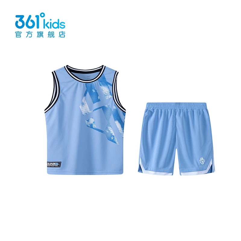 361°【商场同款】童装男童篮球套装2024年夏季中大童新款套装