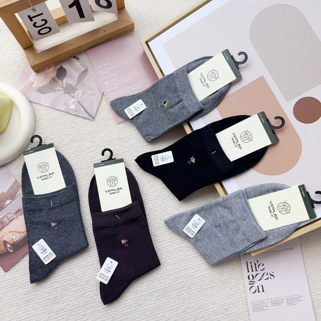 L7012-13 十双男袜商务时尚中筒袜