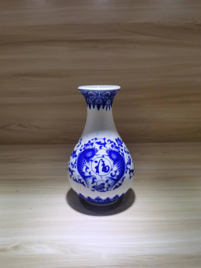 WM19景德镇陶瓷青花玉壶春瓶（不固定一件）