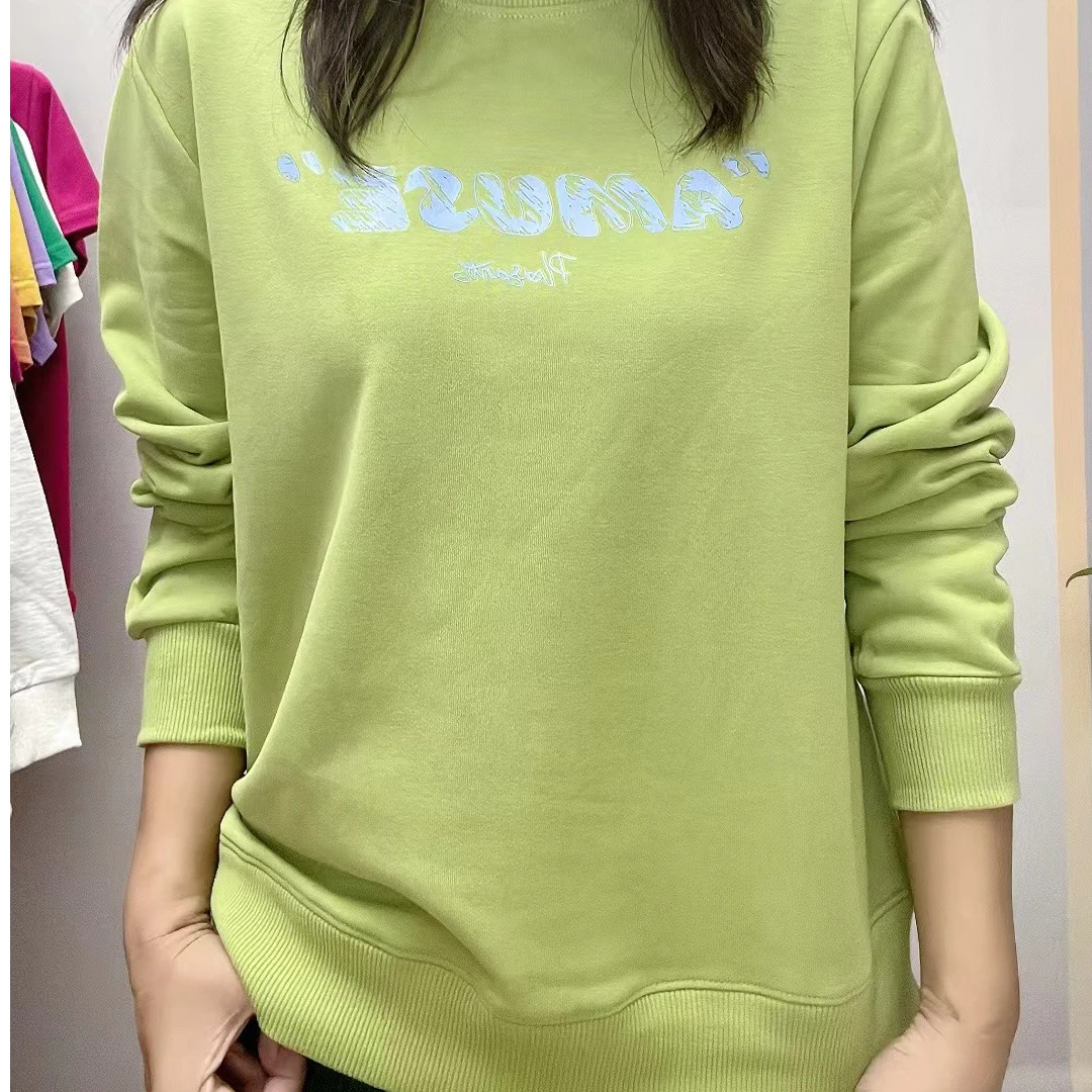 女款正肩大毛圈棉卫衣【AMUSE】