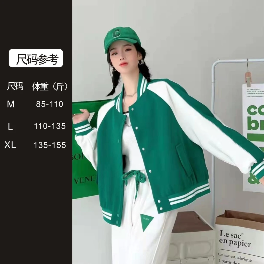 F-2外套春季-时尚百搭棒球服宽松外套韩范外套单件XL908